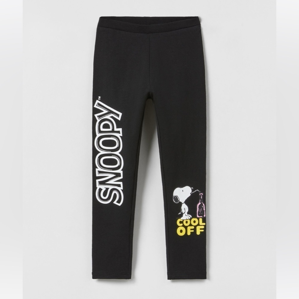 Zara girls 10Y Peanuts Snoopy leggings